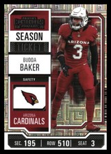 2023 Panini Contenders #1 Budda Baker Season Ticket Retail *Mythic Relics*