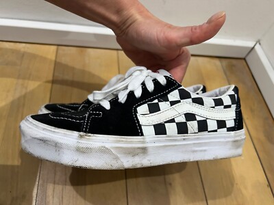 Vans Sneaker Oldschool schwarz weiß kariert Karo Gr. US 6.5 EUR 36.5 UK 4.0
