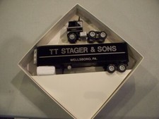 TT STAGER & SONS 1982 TRACTOR REEFER TRAILER WELLSBORO PA DIECAST WINROSS TRUCK