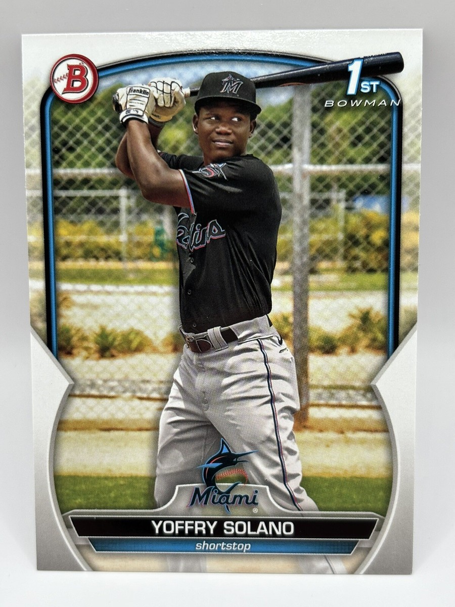2023 Bowman 1st Prospects Yoffry Solano #BP-72 Miami Marlins NM