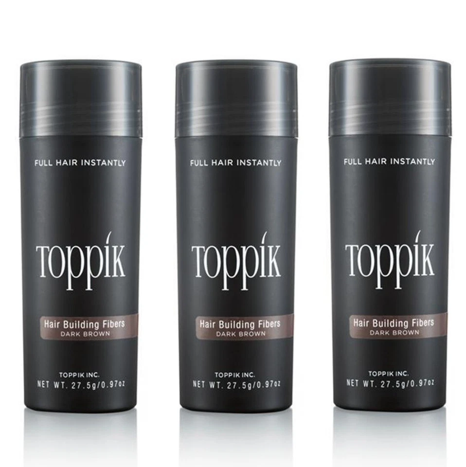 TOPPIK 3 x 27,5 g. Haarverdichter Streuhaar Schütthaar Hair Fibers Microhairs