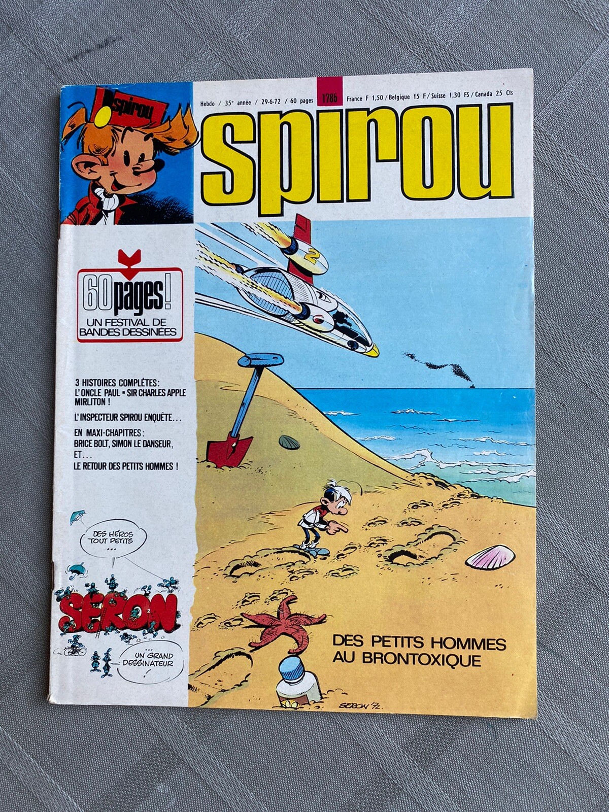 Spirou Weekly No. 1785 Good Condition Complete With Supplement Relaxation File