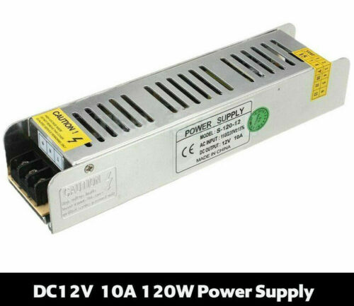 Transformador de fuente de alimentación con controlador LED AC 240V - DC 12V para tira de luz LED CCTV - Imagen 9 de 13