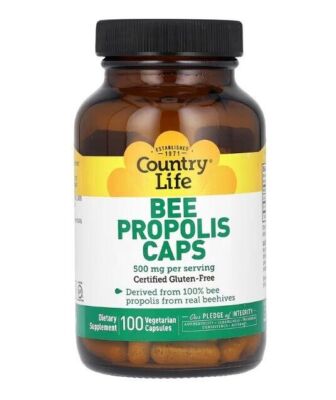 Country Life, Bee Propolis Caps, Bienenpropolis, 500 mg, 100 pflanzliche Kapseln