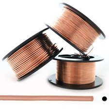 99.9 Pure Copper wire Half Hard Round 16 18 19 20 22 24 Gauge Made in USA
