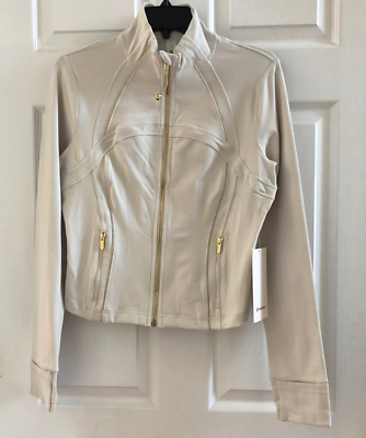 New Lululemon Define Cropped *Luon Jacket *Sparkle Size 10 Bone