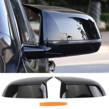 M Style Side Mirror Cover Cap For BMW X3 X4 X5 X6 X7 G01 G02 G03 G05 G06 Black