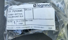 Legrand Cablofil P250445 Runway Vertical Wall Bracket Black