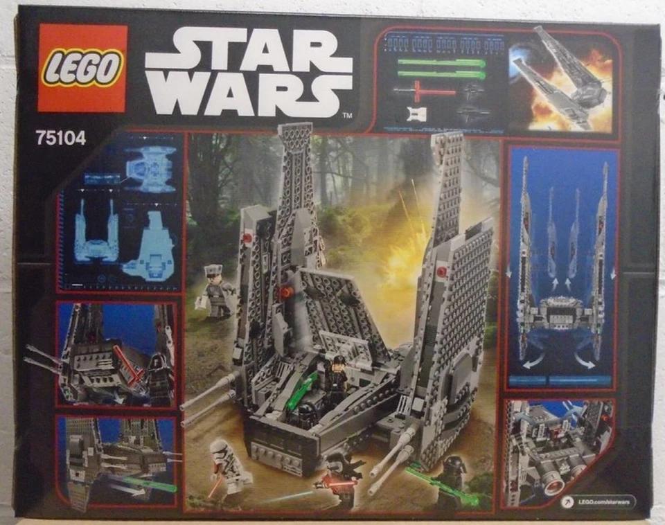 LEGO Star Wars 75104 Kylo Ren's Command Shuttle Force Awakens General Hux SEALED - Image 2 of 2