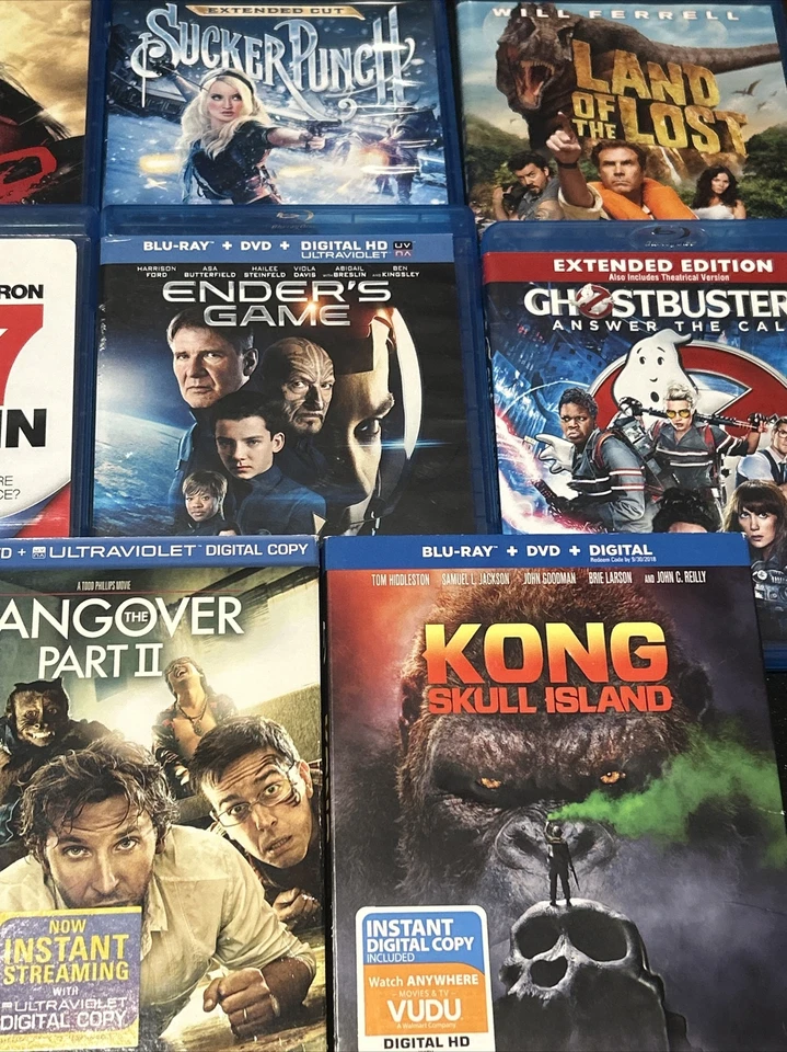 Blu-ray Sci Fi Fantasy Comedy Action Lot - Kong Ghostbusters 300 Heat 17 Again Foto 2 de 4