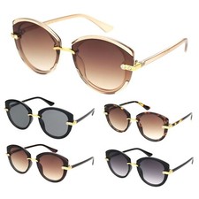 Womens Rhinestone Jewel Trim Designer Butterfly Sunglasses
