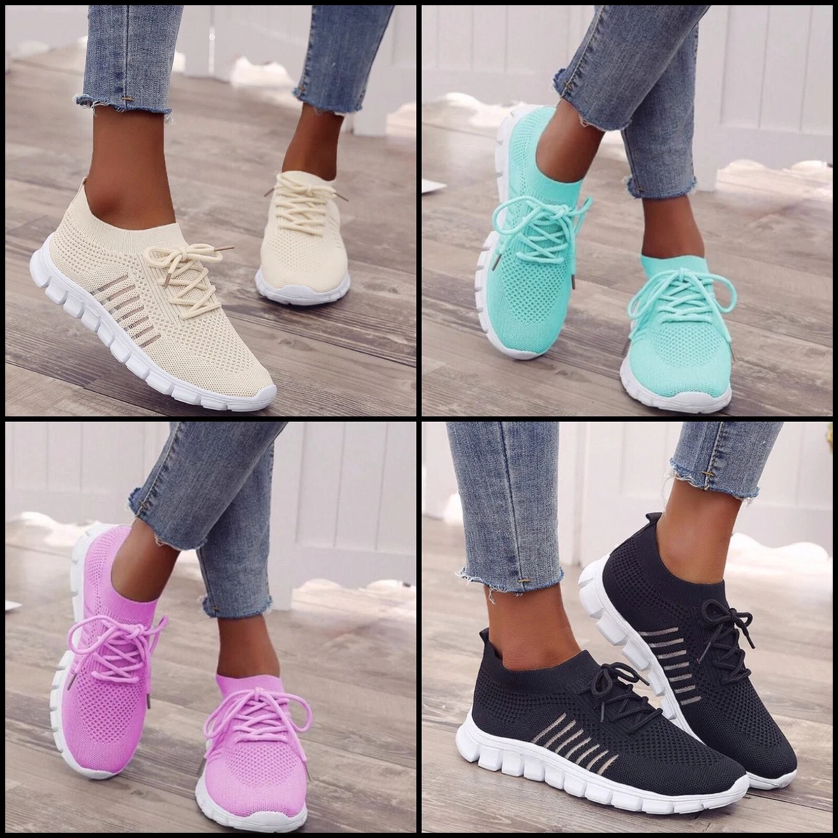 Women s Fabric Basketball Shoe Sneakers Black Parma Blue Yellow Pink Black Light