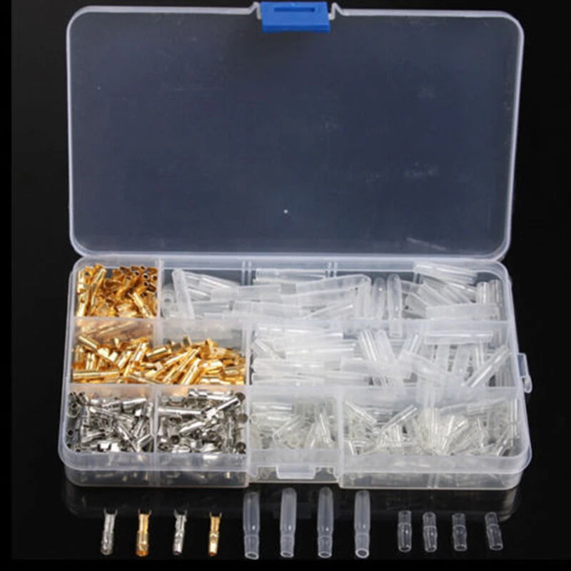 Juego de piezas de conectores bala de latón M&F terminal de cable 400* 3,9 mm para automóviles motocicletas Foto 3 de 4