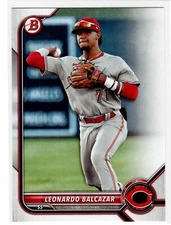 Leonardo Balcazar Cincinnati Reds 2022 Bowman Draft