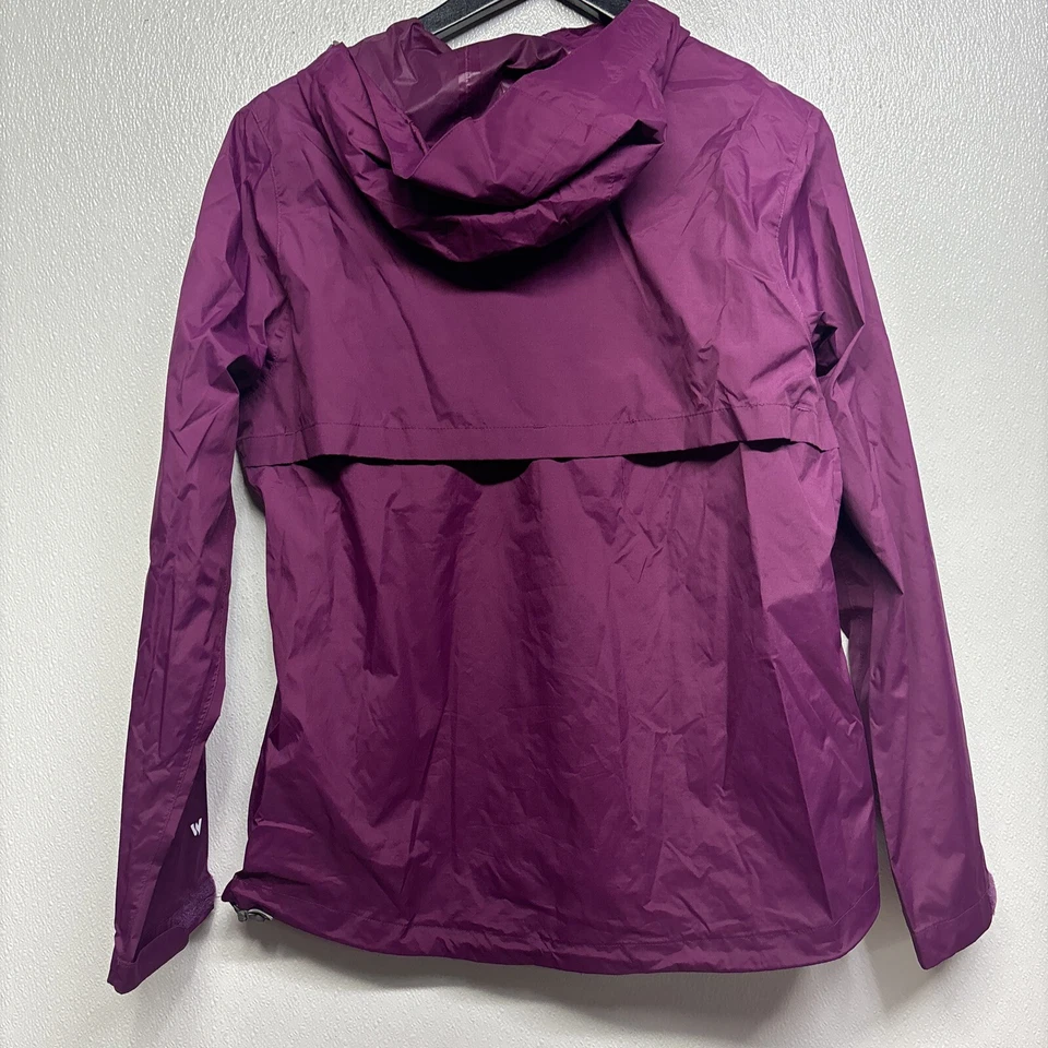 Chaqueta Trabagon Rain Shell White Sierra para mujer, púrpura oscuro talla mediana #J3 Foto 2 de 4