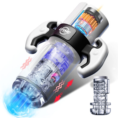 Automatic Handsfree Male Masturbator Rotation Sucking Thrusting Cup Lubricants