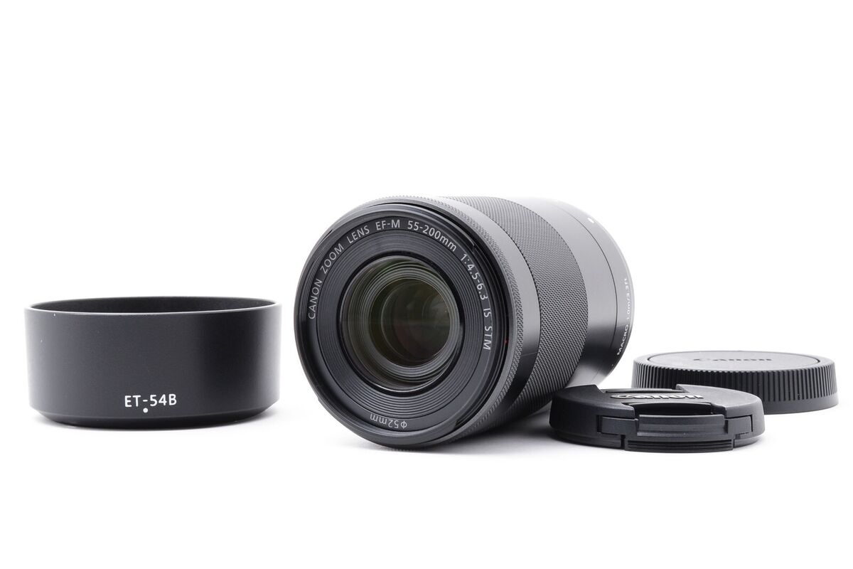 ✨MINT✨ Canon EF-M 55-200mm f/4.5-6.3 IS STM Lens Black ✨MINT✨ Canon EF-M 55-200mm f/4.5-6.3 IS STM Lens Black