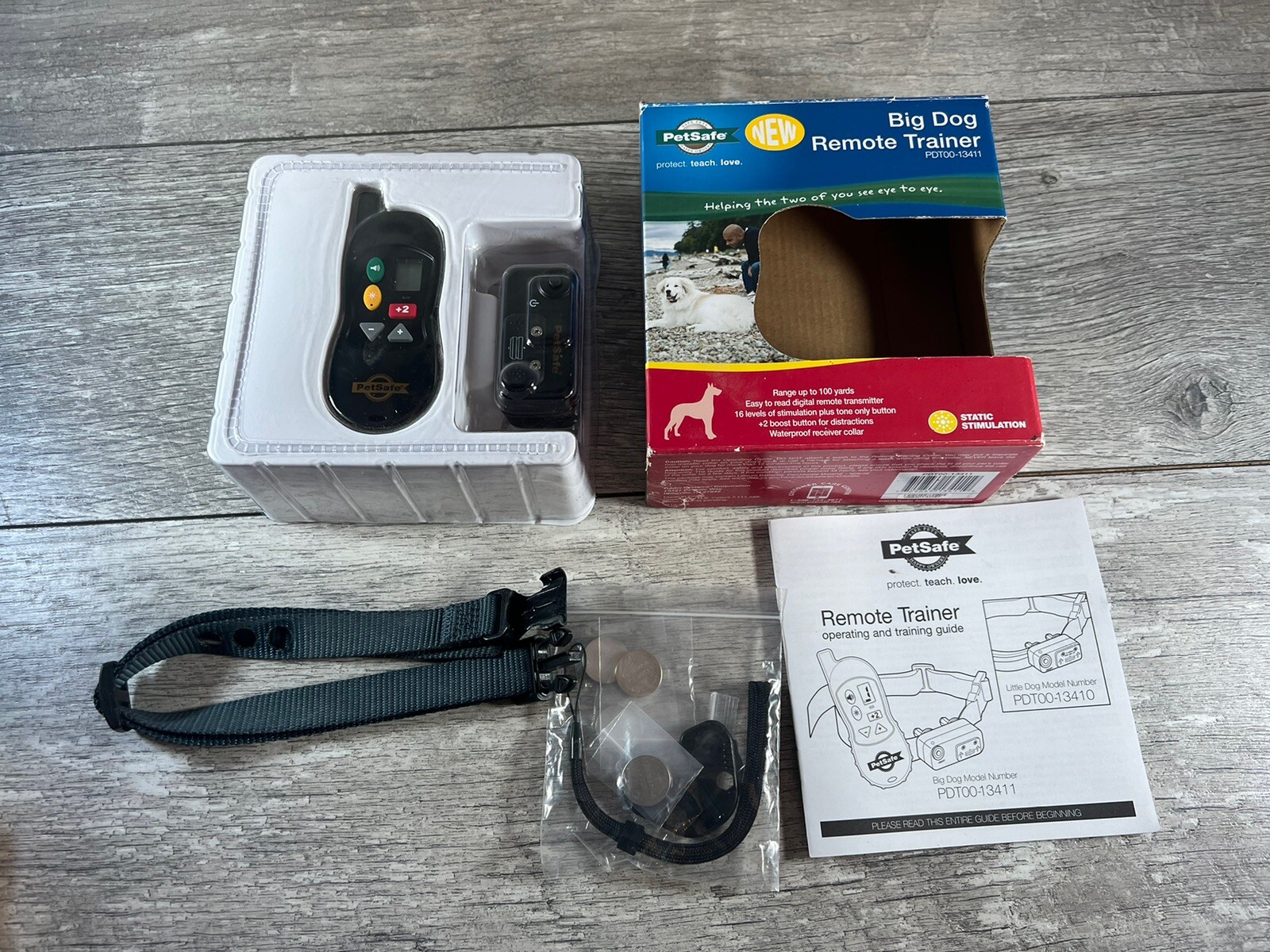 PetSafe PDT00-13411 Big Dog Remote Training Collar Tone Static Stimulation -READ