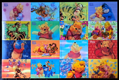  3D Wackelbilder/Postkarten/Hologramm - Walt Disney/Winnie the Pooh - NEUWARE 