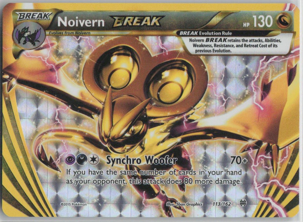 Pokemon Noivern BREAK Holo Rare BREAK XY - BREAKthrough 113/162 NM