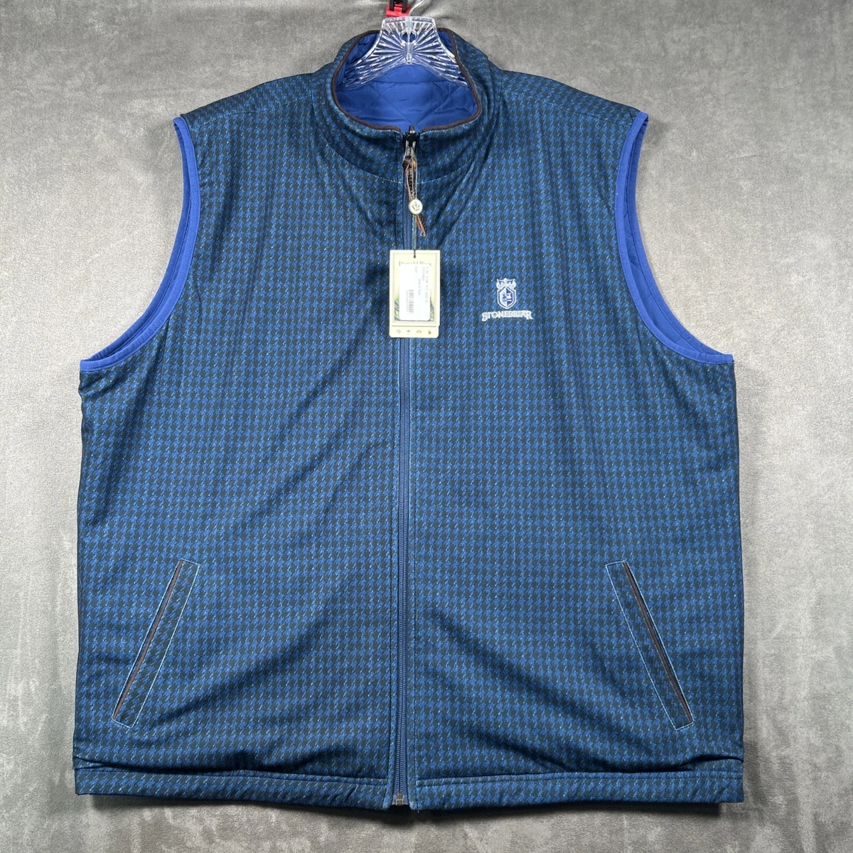 Gilet Homme Donald Ross Tristan Zippé Intégral Neuf Avec Étiquette