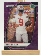 Tavien St. Clair 2025 Panini Prizm Draft Picks Purple Wave Prizm Ohio State