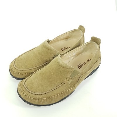 Helvesko Loafers Mens Size 41 Brown Suede Leather Slip On Comfort Shoes