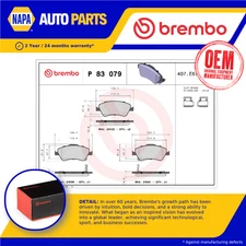 Brake Pads Set fits TOYOTA AURIS ZZE150 1.4 Front 07 to 12 4ZZ-FE Brembo Quality