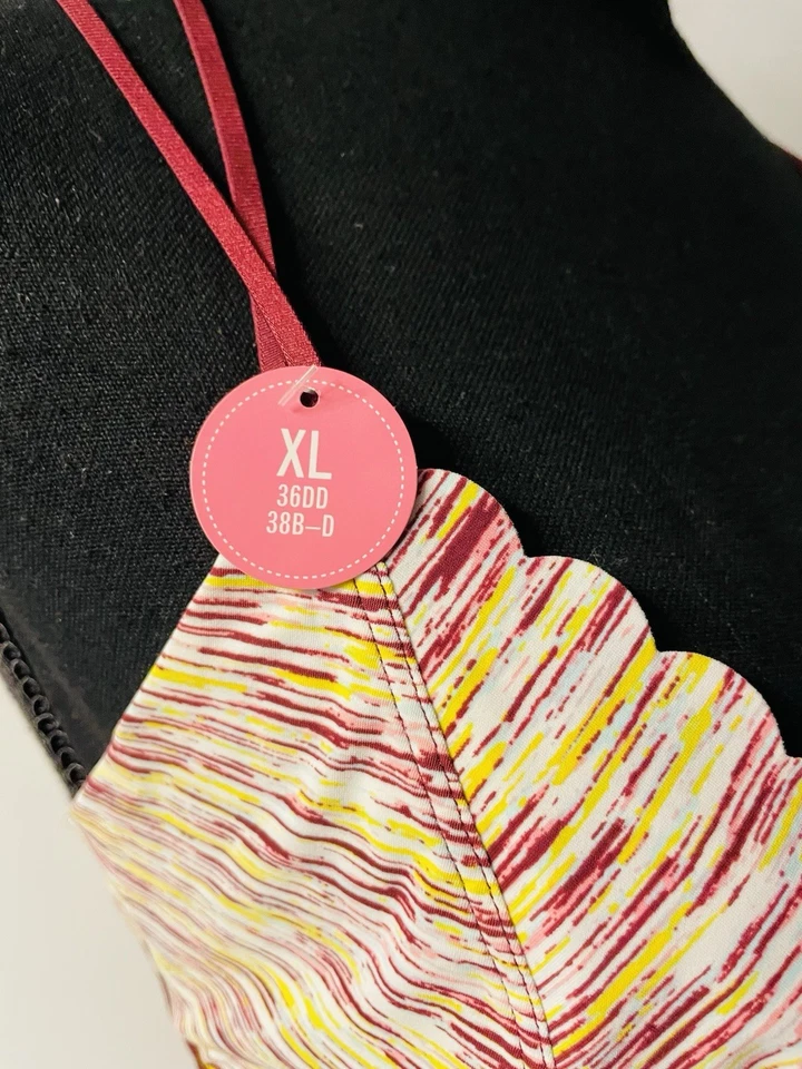 Bralette Flirtitude a Rayas Festoneado Talla XL NUEVO CON ETIQUETAS Foto 3 de 4