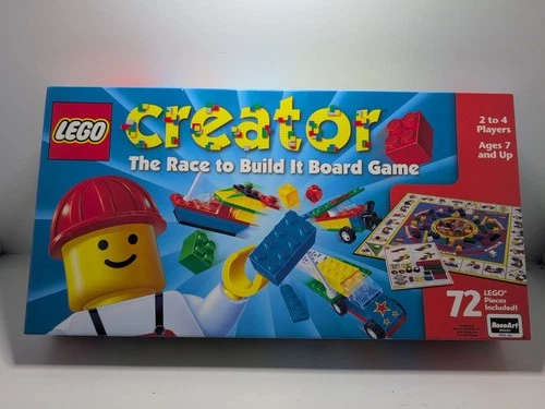 Vintage! Lego Creator The Race To Build It Board Game, 100% Complete