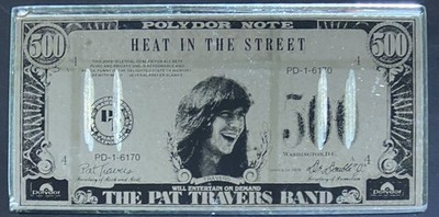 PAT TRAVERS Heat In The Street 1978 Promo ''Coke'' Mirror