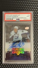 2019 UD Clear Cut Rookie Tribute Autographs Steven Stamkos #RT-SS PSA 9