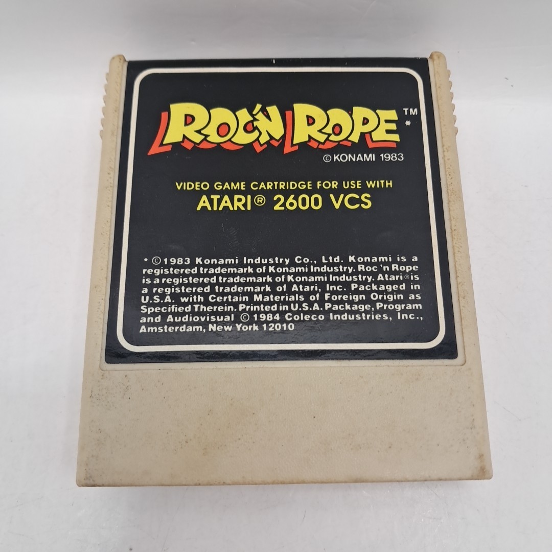 Roc'n Rope (Atari 2600, 1983) Konami Video Game Cartridge TESTED Working