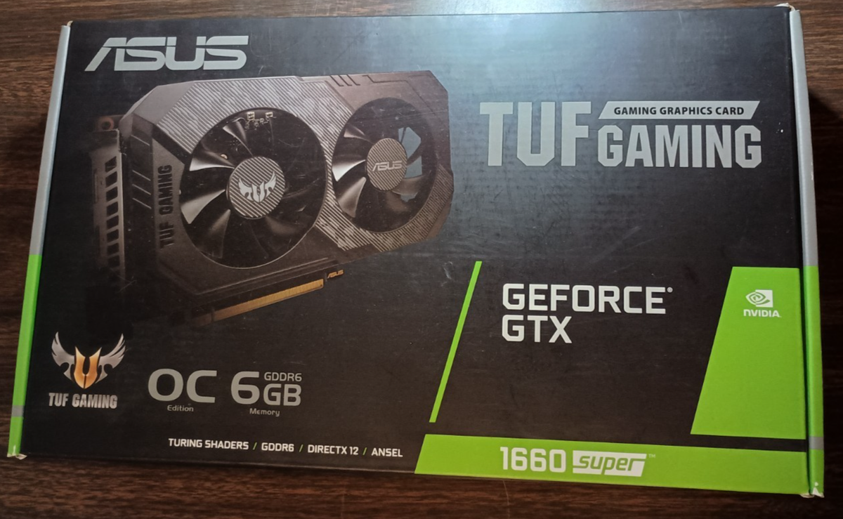 ASUS TUF Gaming OC Geforce GTX 1660 Super 6GB GPU, TUF-GTX1660S