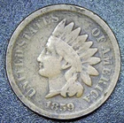 1859 Indian Cent NICE GOOD+ Condition | Nice Coin!! RC34