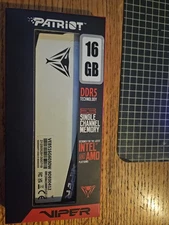 Patriot Viper Venom 16GB DDR5 Ram. Single Stick. White. New and Unopened