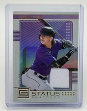2023 Panini Chronicles - Status Swatches Zac Veen #SS-ZV Gold /99 (MEM, RC)