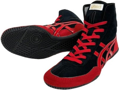アシックス レスリングシューズ レッド EX-EO (TWR900) #548 ASICS Wrestling Boxing Shoes EX-EO (Successor to TWR900) Red x Red