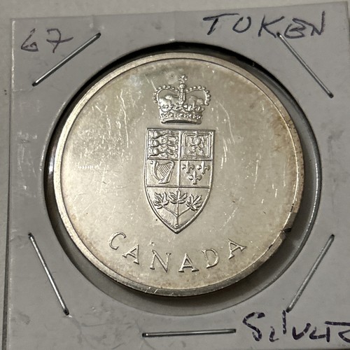 1867-1967 Canada Centennial 92.5% Sterling Silver Medal Token 25g