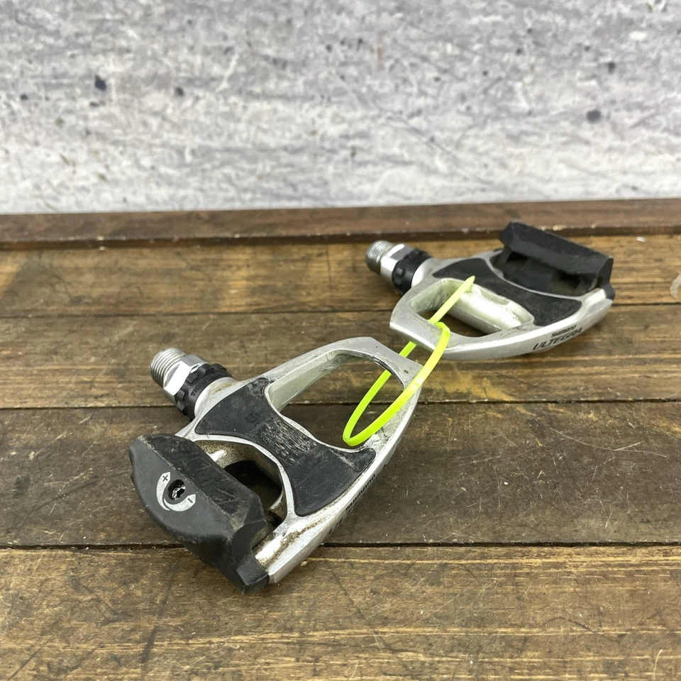 Shimano Ultegra PD-6610 Road Bike Pedals RD2-C Yellow Cleats Bolts Japan - Image 3 of 4
