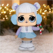 LOL Dolls Snow Angel, 3.2 Feet Christmas Inflatable Yard Decor Lights Up