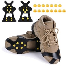 Schuhspikes Winter Schneeschuh Steigeisen Edelstahl Gummi Trekking