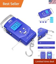 Precision Weighing for Travel & Fishing: Digital Scale with Backlit Display