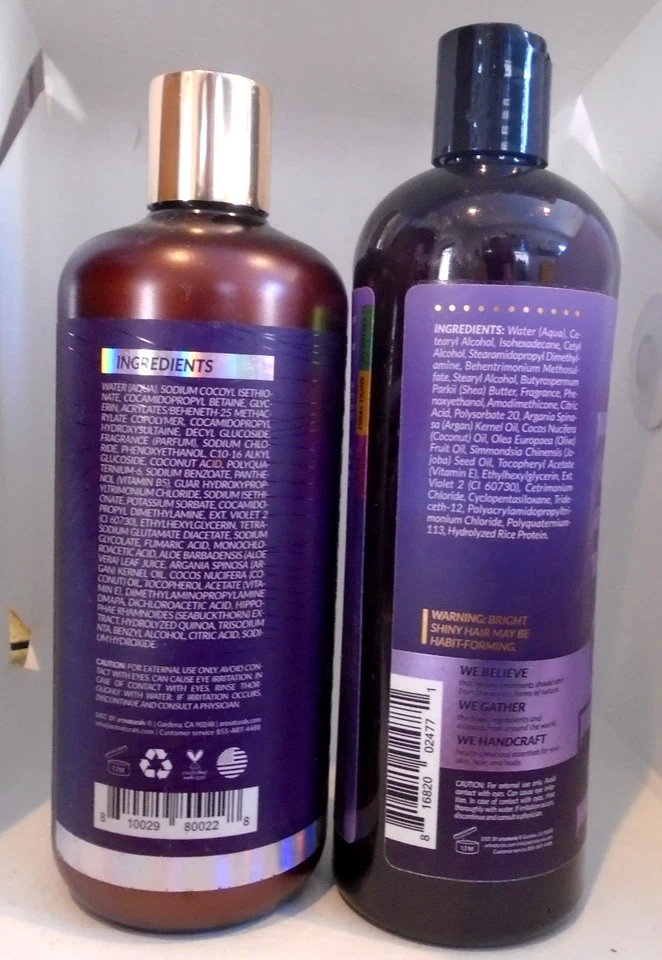 Artnaturals фиолетовый шампунь и кондиционер для окрашенных/серебристых волос 16 унций комплект - Изображение 2 из 2