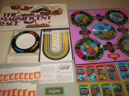 The Magnificent Race Vintage 1975 Board Game Parker Brothers Complete