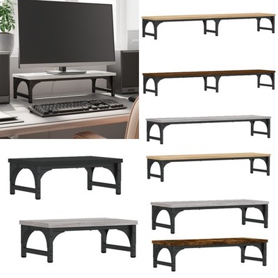 vidaXL Monitorständer Grau Sonoma 55x23x14 cm Holzwerkstoff
