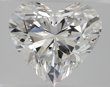 Natural Mined Diamond 1.49 CT Cert. AGI Heart Cut Loose H color IF clarity
