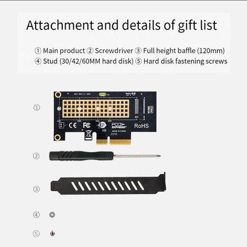 Multi Layer Protected M 2 NVMe SSD Adapter Card Achieve Maximum Performance - Photo 3/14