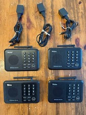 Wuloo Wireless Intercom System 4-Pack 10-Channel 1-Mile FM Range Read 