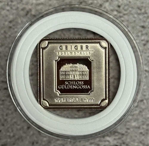 Geiger Edelmetalle Security Line 10 grams .999 Fine Silver - In Assay